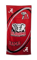 Alabama Crimson Tide Fiber Reactive Pool/Beach/Bath Towel (Team Color)