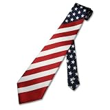 American Flag Men's Neck Tie USA Hand made NeckTie NEW