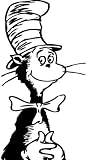 Cat in the Hat 6 Inch Vinyl Decal Sticker Red