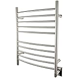 Amba RWH-CB Radiant Hardwired Curved Towel Warmer, Brushed