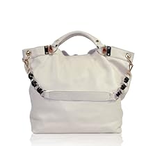 Hot Sale Motony Fashion genuine cow Leather messages Handbag Bags Ivory