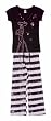 Pink Panther Pink Attitude Black Tee/Capri Set for women