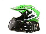 Youth Motocross Helmet Motorcycle ATV DOT Gloves & Goggles