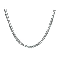 18K White Gold 5 Strands Cable Necklace