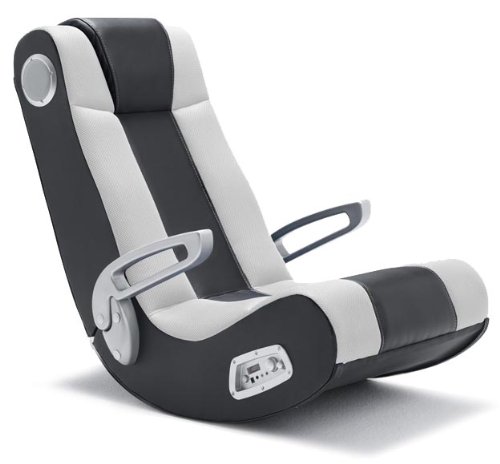 Music Rocker Supergamer Soundsessel schwarz / weiss Preisvergleich