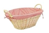 Kendal Oval Wicker Cotton Lined Basket
