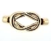 Beads Direct USA End Cap / Magnetic Clasp Celtic Knot Twist (1 Set) Rose Gold Color Hole Size 5mm