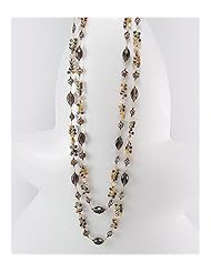 Smoky Quartz Necklace In Zinc