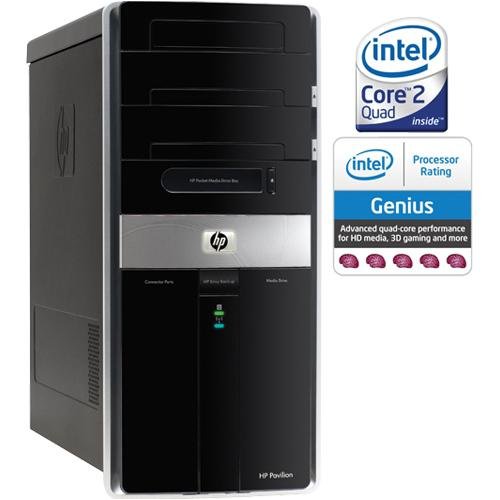 HP Pavilion M9360F Desktop PC (2.50 GHz Intel Core 2 Quad Processor Q9300, 8 GB RAM, 1 TB Hard Drive, Blu Ray Drive, Vista Premium)