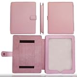 Pink Genuine Leather Apple iPad Case Cover Portfolio for the Apple iPad Tablet 16GB, 32GB, 64GB Wi-Fi and WiFi + 3G Model