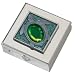 Green Turtle Small Pill Box - Polished w/Mirror