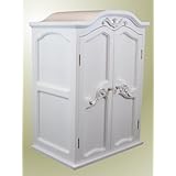 The Queen's Treasures Marie Grace Victorian Collection Wardrobe Armoire for 18' Dolls Like American Girl, White