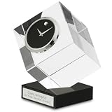 Personalized Movado Cube Clock by Things Remembered.