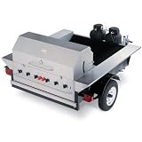 Crown Verity Tailgate Propane Gas Grill in Stainless Steel