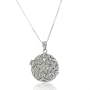 Sterling Silver Round CZ Locket