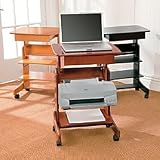 Mobile Laptop Desk - Honey Oak - Improvements