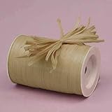 Premium Quality Rayon Raffia Ribbon - 1/4 Inch X 100 Yards (OATMEAL)