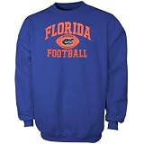 Florida Gators Royal Blue Old School Football Crew Sweatshirt