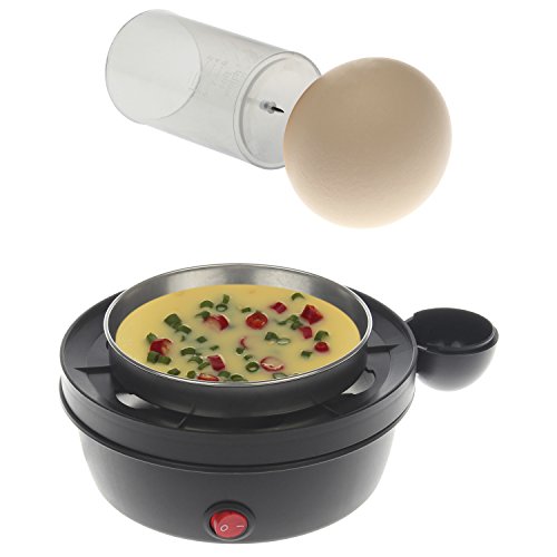 HOMEIMAGE Electric 7 Egg Cooker and Poacher with Stainless Steel Tray