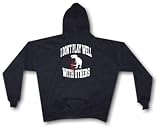 I Don't Play Well With Others T REX With Blood Spatter Logo Men's Hoodie Sweat Shirt Small thru 4XL