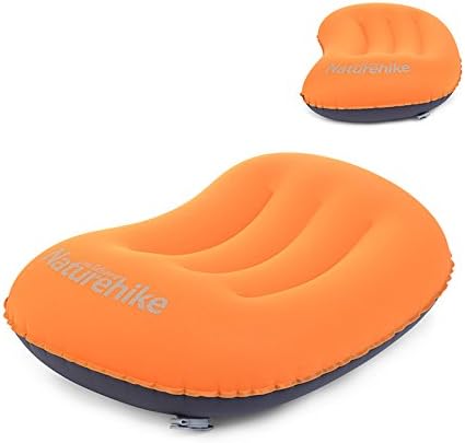 Naturehike Portable Inflatable Pillow Travel One-piece Valve Aeros Pillow Neck Protective Pillow (orange)