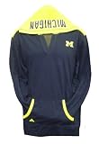 Michigan Wolverines Navy Hooded Long Sleeve Ladies Top
