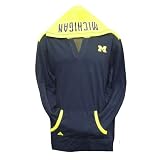 Michigan Wolverines Navy Hooded Long Sleeve Ladies Top at adidas