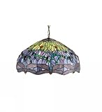 22 Inch W Hanginghead Dragonfly Pendant Ceiling Fixture