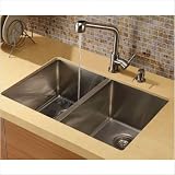 Vigo Industries VG02019ST Chrome PullOut Spray Kitchen Faucet, Steel
