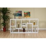 White Two Way Display Cabinet / Bookcase