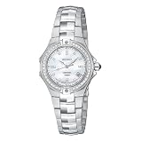 Seiko WoMens Coutura Diamond Silver-Tone Watch #SXDA37 by Seiko