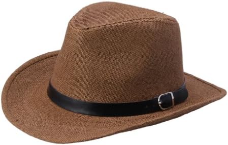 JTC Jazz Fedora Hat Cap Turn-up Brimmed Cowboy Women Men Prop Outfit 6colors (Coffee)