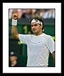 Roger Federer Tennis Framed 8x10 Photograph Fist Pump