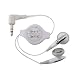Universal Retractable Stereo Headset, White