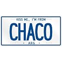 NEW " KISS ME , I AM FROM CHACO " ARGENTINA LICENSE PLATE SIGN CITY