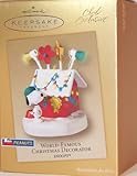 Hallmark Keepsake Club Exclusive 2003 Ornament World Famous Christmas Decorator Snoopy Light & Sound