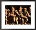 Carving Depicting Musicians on Lakshmana Temple Base, Khajuraho, India Framed Art Poster Print by Anders Blomqvist, 22x18