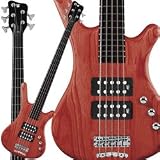 Corvette $$ 1585390105CPASHAWW 5-Strings Bass Guitar - Burgandy red OFC