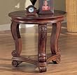 Mahogany End Table By Coaster Furniture