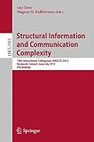 Structural information and communication complexity : 19th International Colloquium, SIROCCO 2012, Reykjavik, Iceland, June 30-July 2 2012 : proceedings