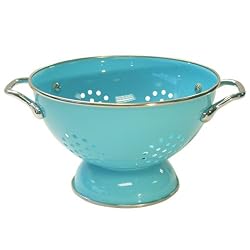 CalypsoBasics,18702,1QuartpowdercoatedColander,Turquoise