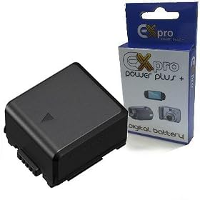 Ex-Pro Panasonic VW-VBG070, VW-VBG070, VW-VBG070A, LSSB0017 [EXACT] High Power Plus+ 2 Year Warranty Replacement ID Secured Lithium Li-on Camcorder Battery for Panasonic Camcorders HDC-SD1, HDC-SD5, HDC-SD9, HDC-SD10, HDC-SD20, HDC-SD100, HDC-SD200, HDC-SD300, HDC-SD600, HDC-SD700