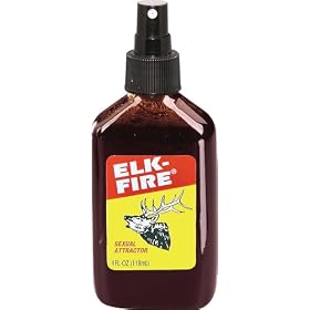 Click here to buy Wildlife Research Elk-Fire Hunting Scent with Pump Spray.