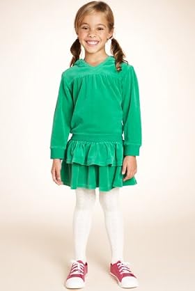 Cotton Rich Hooded Velour Dress