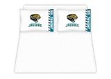 Best Quality Micro Fiber Sheet Set - Jacksonville Jaguars NFL /Color White Size Twin