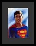 Superman (Smiling) Movie Black Wood-Mounted Poster Print - 11