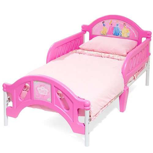 Disney Princess Room in a Box ( Bed, Soft Toy Box , 6 Bin Toy Storage Organizer, 7 Small Wall Stickers)