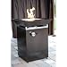 Urban Fire UF-4-BRONZE Outdoor Bronze Coated Steel Gas Fire Column with Clear Glass