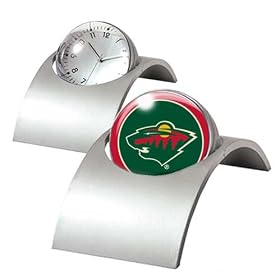 Minnesota Wild NHL Spinning Desk Clock by 