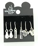 AUTHENTIC DISNEY MICKEY MOUSE HEAD PIERCED EARRINGS set of 3 pair